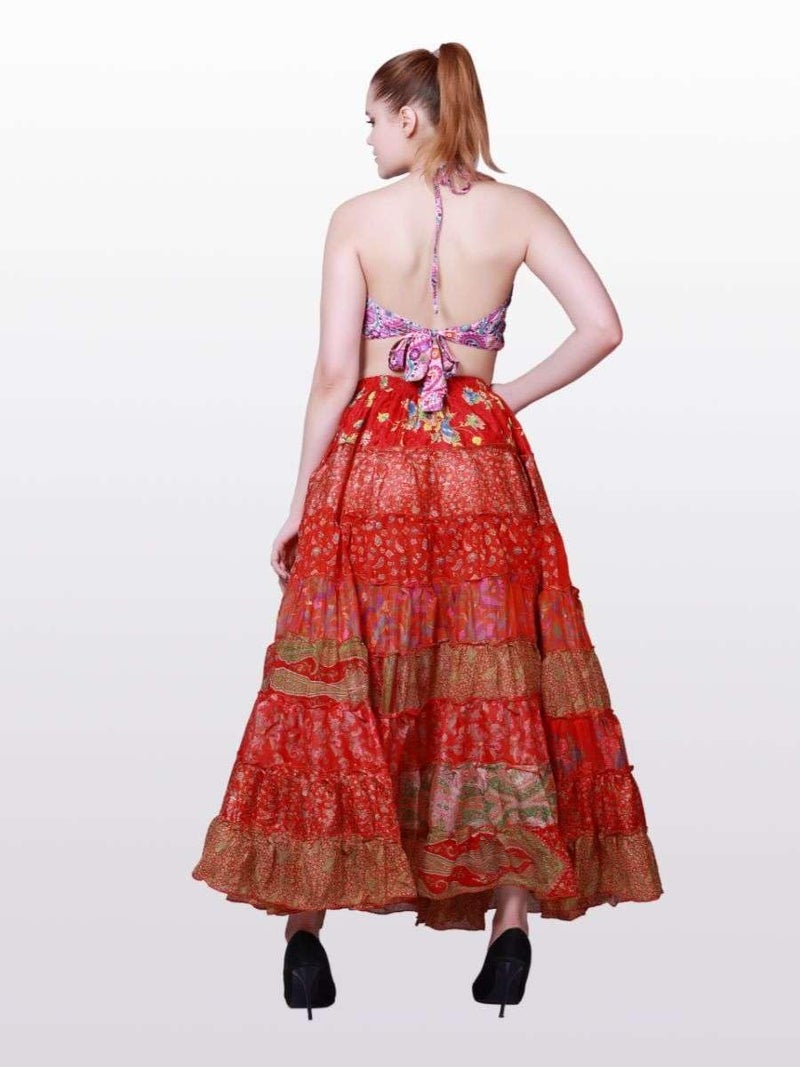 Wevez Women's Pack of 3 Tribal Style 7-Layer Skirt, One Size, Assorted - Image 4